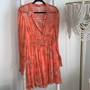 Free People long sleeve summer dress Medium